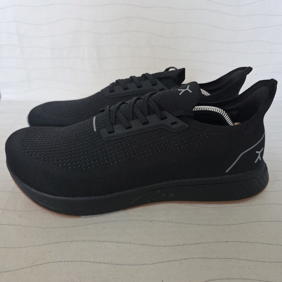 Flux Mens Adapt Runner Black Gum Sole Barefoot Running Shoes Sneakers Size 12.5 - Picture 2 of 11